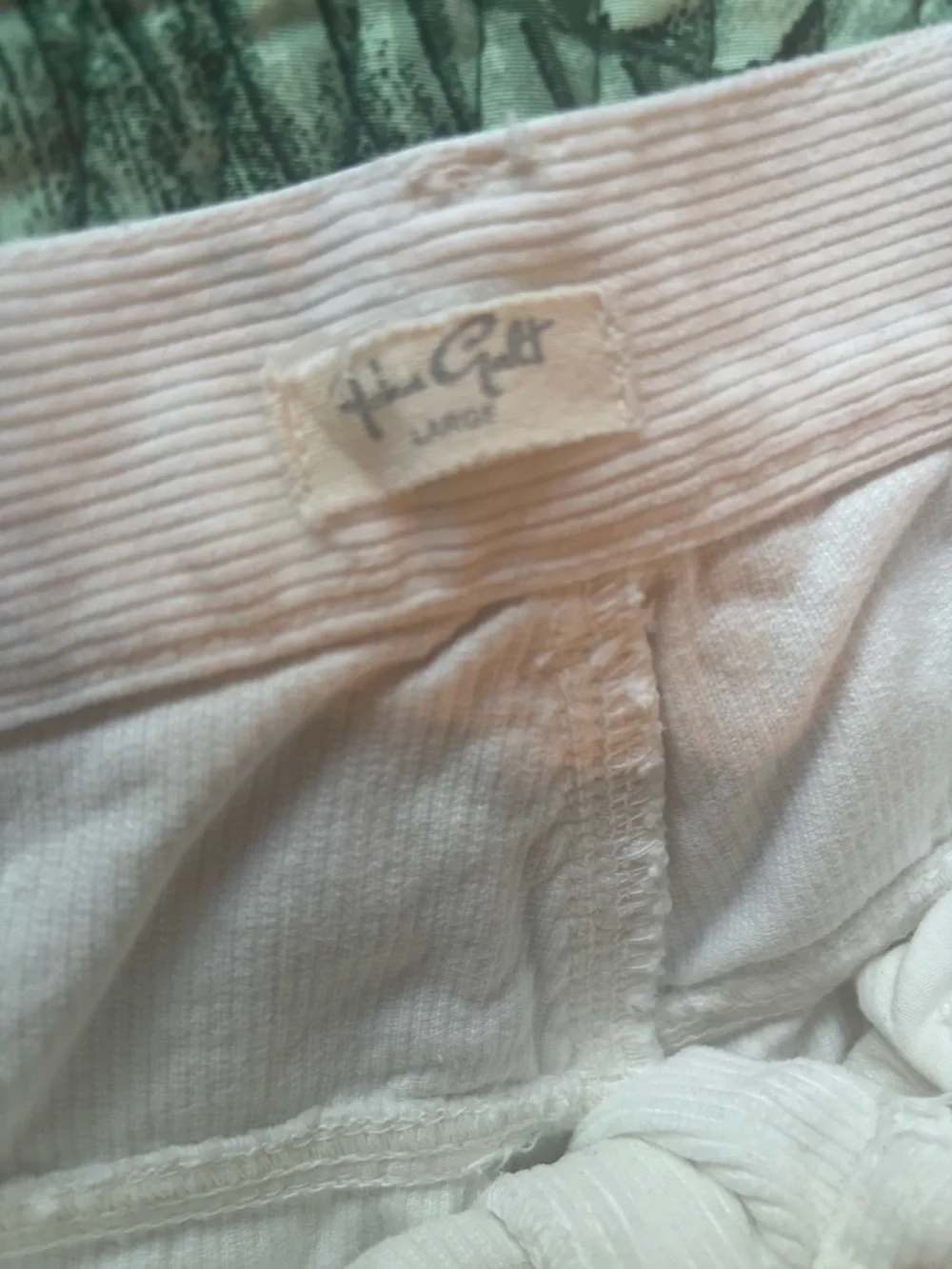John GALT white Straight-Leg Corduroy Pants